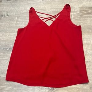 Express blouse size m color red original price (25.00) selling for (10.00$)